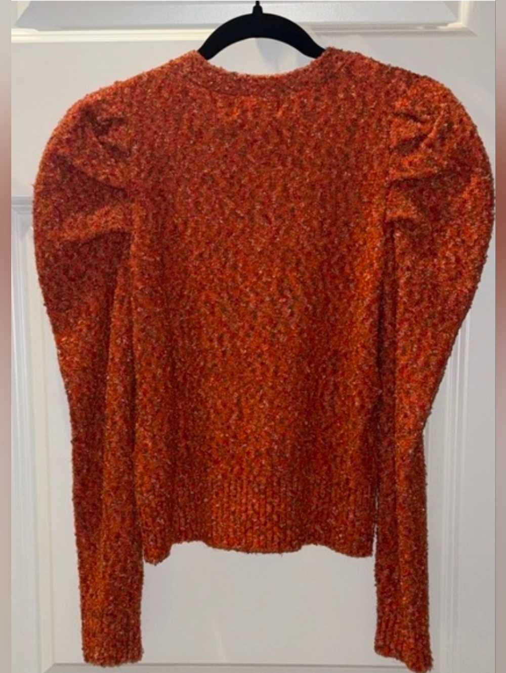 Karl Lagerfeld Fuzzy Wool Blend Cardigan, VGUC, Size XL - Picture 4 of 9